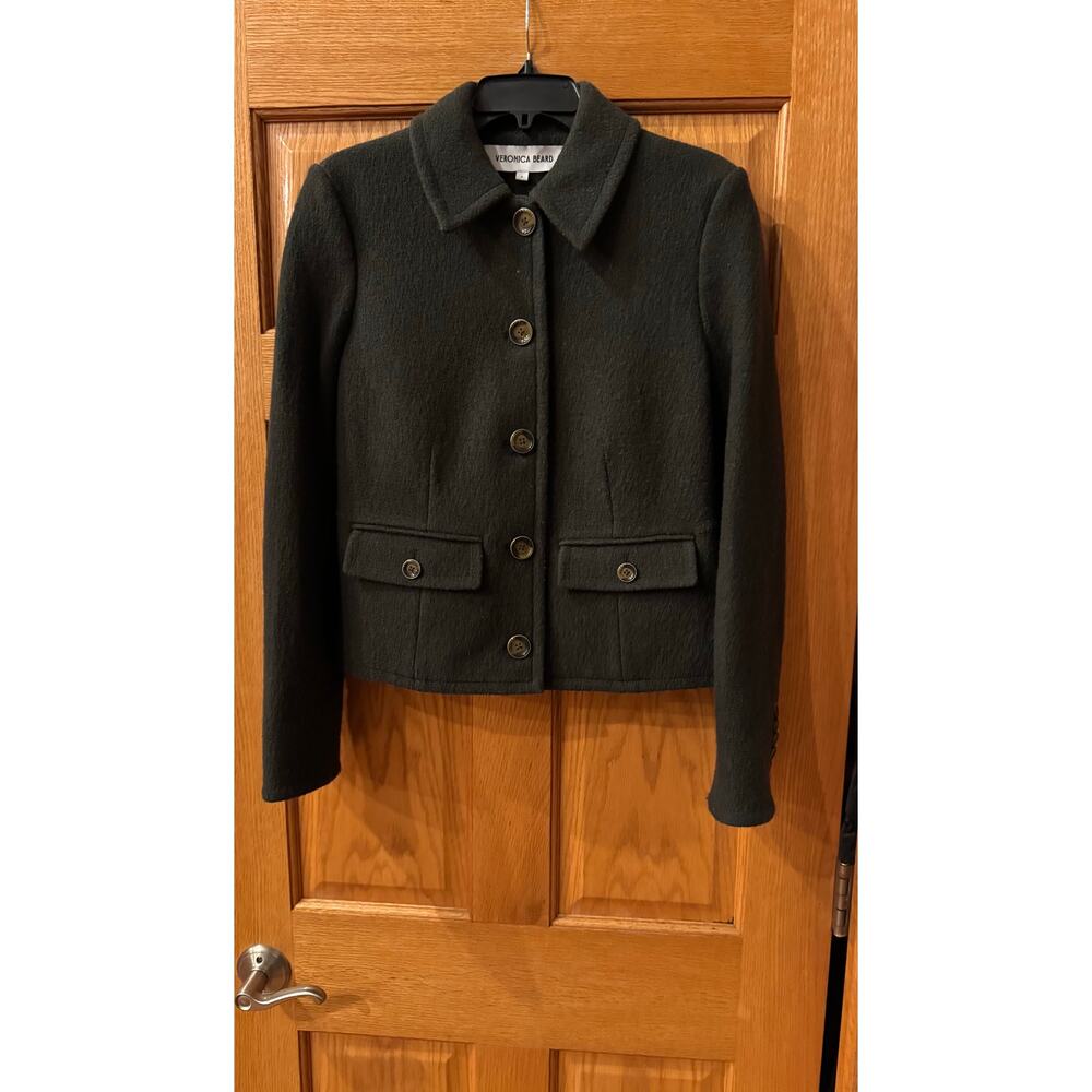 Veronica Beard Reeves Virgin Wool Jacket Size 8 Cypress (New) - Picture 6 of 7